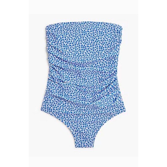 J Crew Printed strapless one-piece swimsuitSize Xs Retail $89.50 - Picture 1 of 9